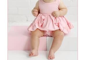 NEW LEMON LOVES LAYETTE baby girls' calla dress in pink